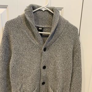 H&M Woven Grey Cardigan